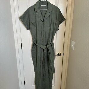 Abercrombie & Fitch Olive Jumpsuit